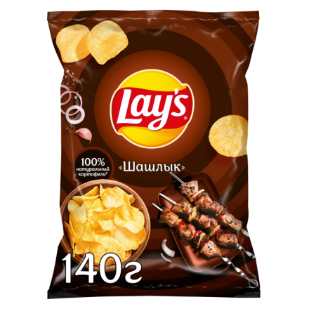 Чипсы Lays Шашлык 140гр п/п