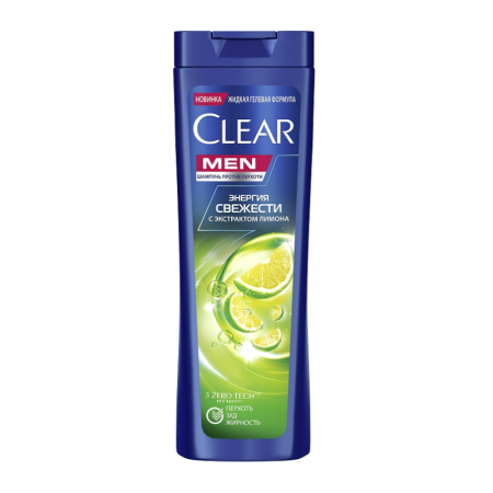 Шампунь Clear Men Энергия Свежести с Экстрактом Лимона 180мл фл