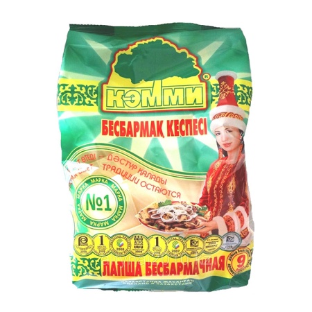 Лапша Кэмми Дастархан Яичная Бесбармачная 350гр фл/п