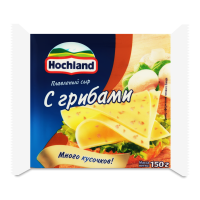 Сыр Плавленый 45% Ломтевой с Грибами Hochland м/у 150г Сыр Плавленый 45% Ломтевой с Грибами Hochland м/у 150г