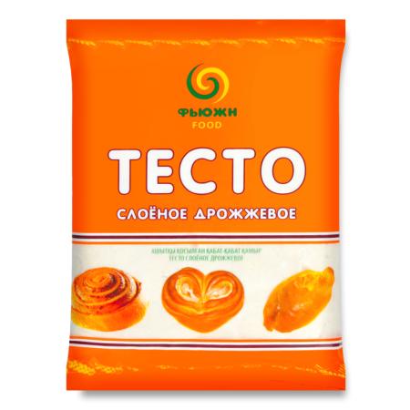 Тесто Слоёное Дрожжевое Фьюжн Food м/у 800г