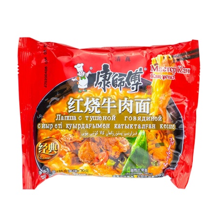 Лапша с Тушеной Говядиной Мастер Кан м/у 185г