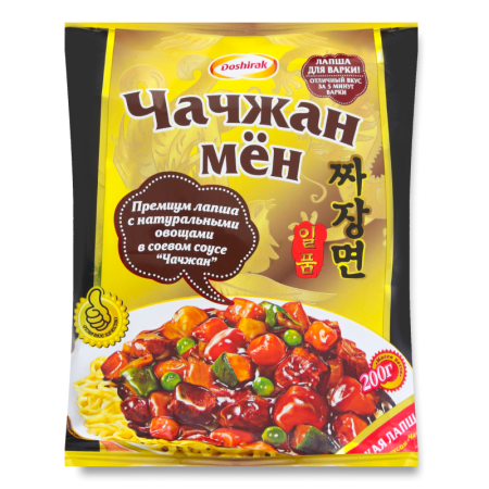 Лапша Доширак Чан Рамен в Соевом Соусе Чачжан 200гр п/п