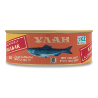 Кильки Бланшированные в Масле Ұлан ж/б 240г