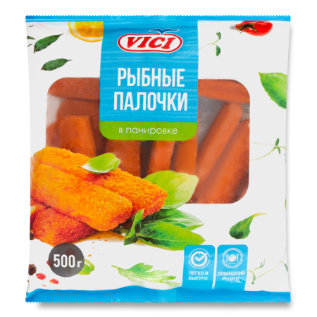 Палочки Рыбные в Панировке Замороженные Vici м/у 500г