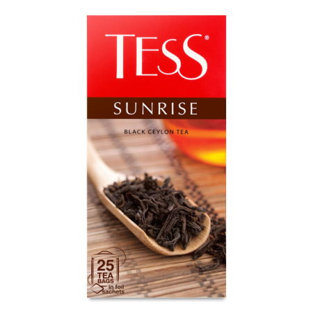 Чай Tess Sunrise Черн 25пак Кор