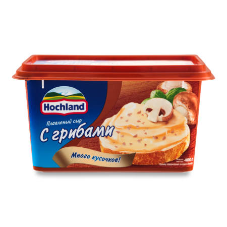 Сыр Плавленый 55% с Грибами Hochland п/у 400г