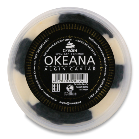 Закуска Икорная Чёрная с Кремом Okeana п/у 180г