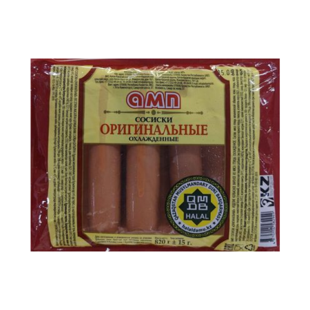 Сосиски Амп Оригинальные 820гр газ/у