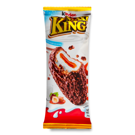 Вафли Покрытые Молочным Шоколадом и Дроблеными Лесными Орехами с карамельно-молочной Начинкой Maxi King Kinder м/у 35г