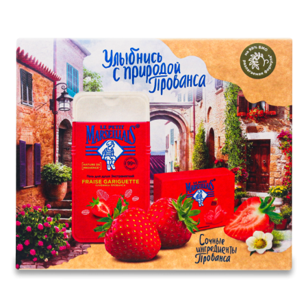 Набор le Petit Marseillais Гель д/душа Клубника прованса/мыло Клубника Кор