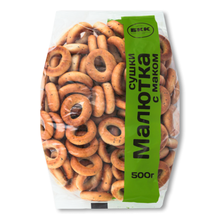 Сушки с Маком Малютка Бкк м/у 500г