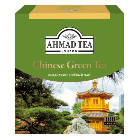 Чай Ahmad Tea London Китайский Зел 100пак 180гр Кор