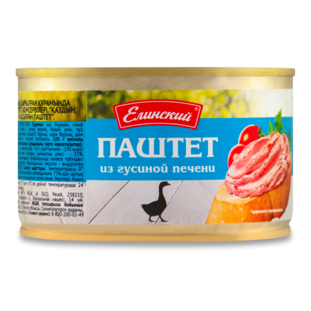 Паштет из Гусиной Печени Елинский ж/б 250г