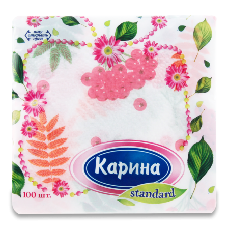 Салфетки 24х24см Standard Карина 100шт