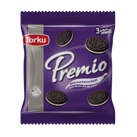 ПЕЧЕНЬЕ СЭНДВИЧ TORKU ШОКОЛАДНОЕС МОЛОЧНЫМ КРЕМОМ 3*86ГР 258ГР ФЛ/П
