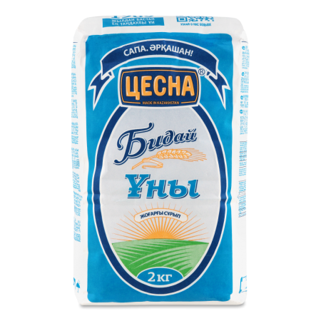 Мука Пшеничная Хлебопекарная Высшего Сорта Цесна м/у 2кг