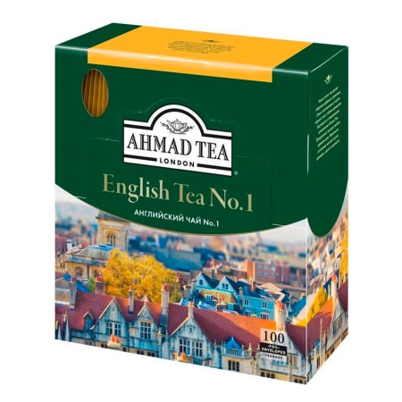 Чай Ahmad English #1 100пак Кор