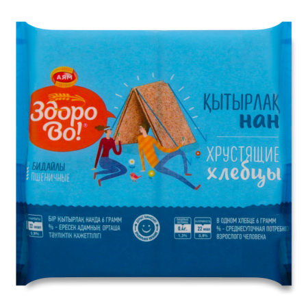 Хлебцы Хрустящие Пшеничные здорово! м/у 75г