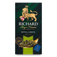 Чай Зеленый Байховый Китайский Royal Green Richard 25х2г Чай Зеленый Байховый Китайский Royal Green Richard 25х2г