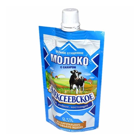 Молоко Сгущ Алексеевское Цельн 8,5% 1000гр п/б