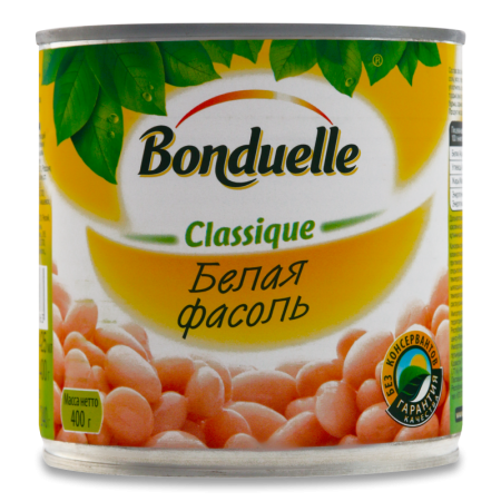 Фасоль Белая Классическая Bonduelle ж/б 400г