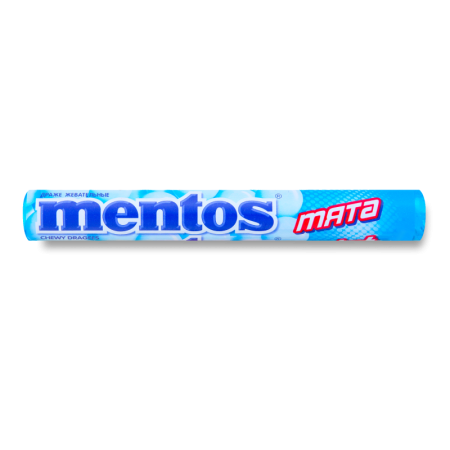 Драже Mentos Мята Жевательные 37гр Кнврт