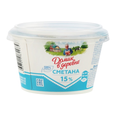 Сметана 15% Домик в Деревне ст 180г