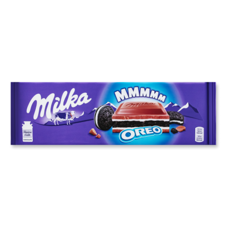 Шоколад Молочный с Начинкой со Вкусом Ванили и Печеньем Oreo Milka м/у 300г Шоколад Молочный с Начинкой со Вкусом Ванили и Печеньем Oreo Milka м/у 300г