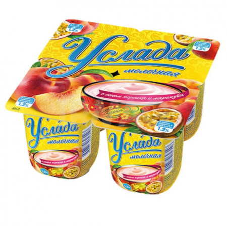 Йогурт Ehrmann Услада перс/марак 1,2% 95гр Стак