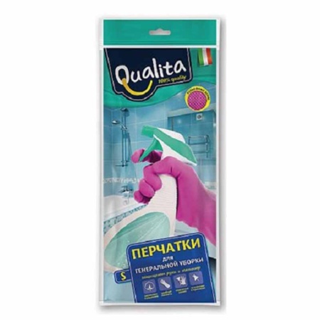 Перчатки Qualita Латексные s 1 Пара бл/у