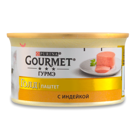 Корм Gourmet Gold Индейка 85гр ж/б