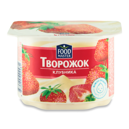 Творожок 4% Клубника Foodmaster ст 110г