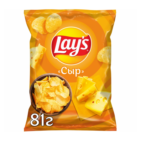 Чипсы Lays Сыр 81гр п/п