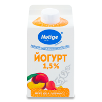 Йогурт 1.5% персик-абрикос Nәtige т/п 450г