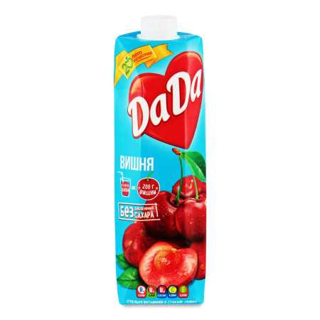 Напиток Сокосодержащий Осветленный Вишня Дада т/п 0.95л