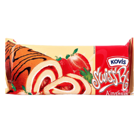 Рулет Kovis Клубника 175гр фл/п