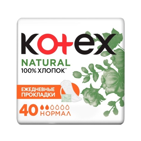Прокладки Kotex Natural Нормал 40шт Кор