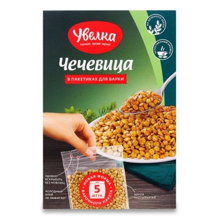 Чечевица Увелка 5*80гр 400гр Кор