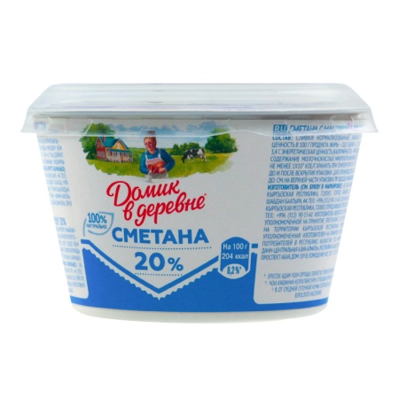 Сметана 20% Домик в Деревне ст 180г