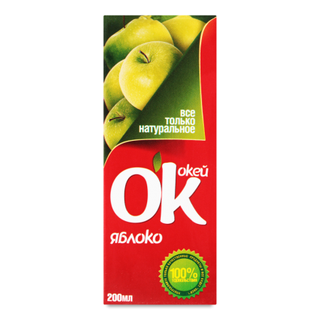 Напиток Сокосодержащий Яблоко ок т/п 200мл