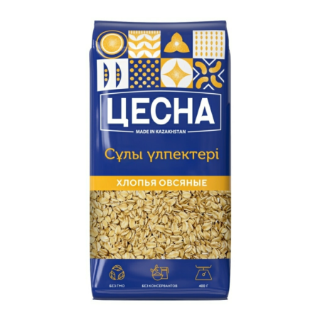 Хлопья Цесна Овсяные Геркулес 400гр п/п