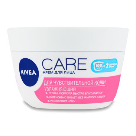 Крем Nivea д/лица Care д/чувств Кожи 100мл Бан