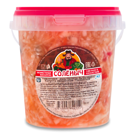 Капуста Квашеная Пикантная Солёныч Ведро 850г