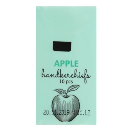 Платочки Бумажные Трехслойные Яблоко Beauty Premial 10шт