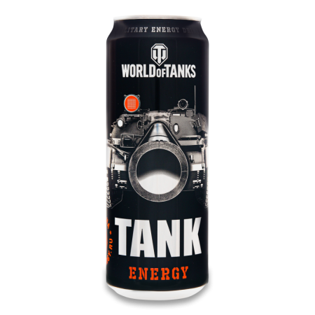 Напиток Безалкогольный Энергетический Газированный Tank World of Tanks ж/б 0.45л