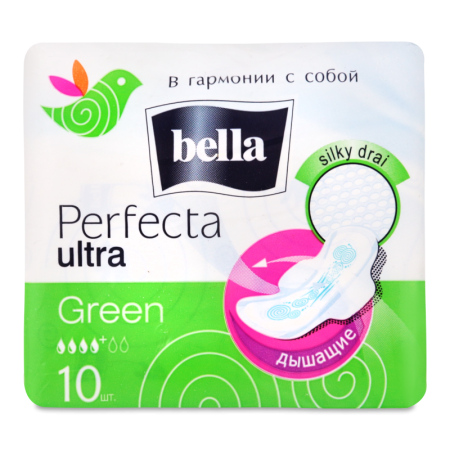 Прокладки Гигиенические Cупертонкие Green Ultra Perfecta Bella 10шт