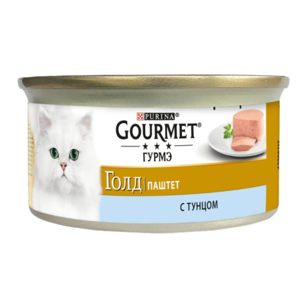 Корм Gourmet Gold Тунец 85гр ж/б