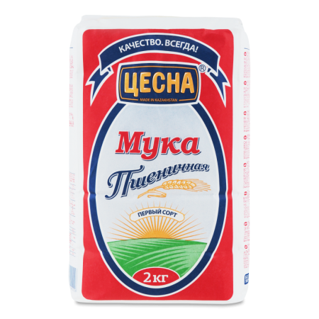 Мука Пшеничная Хлебопекарная Первого Сорта Цесна м/у 2кг