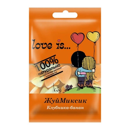 Мармелад Жевательный Love is… Жуй Миксик клубника/банан 25гр бл/у